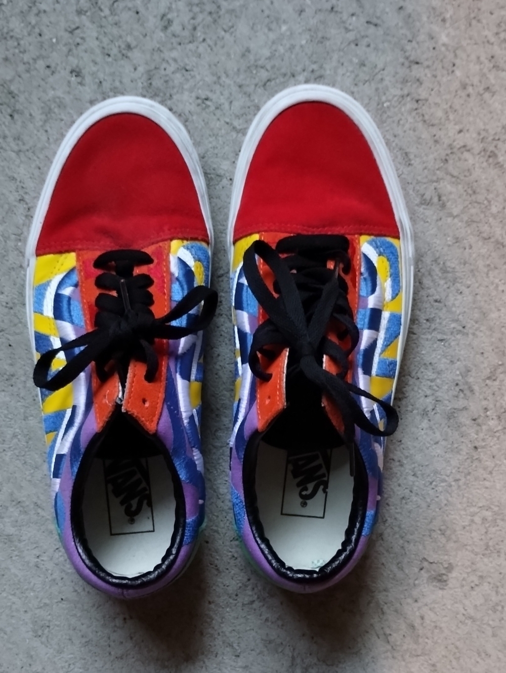 Multi-colored Vans Men's Size 8 Women's Size 9.5